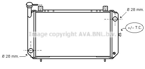 AVA QUALITY COOLING Радиатор, охлаждение двигателя DN2084